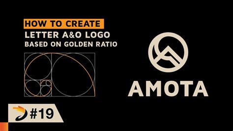 How To Create Letter A And O Logo Based On Golden Ratio Illustrator