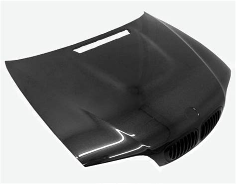 Bolts to front bumper and requires drilling. 2001-2006 BMW 3-Series M3 2DR OEM Carbon Fiber Hood by ViS Racing - 01BME46M32DO