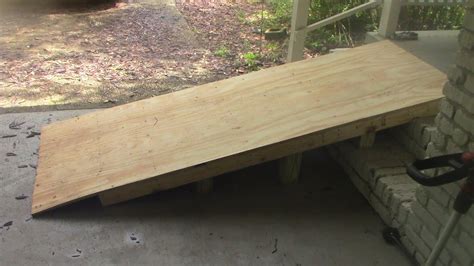 Diy Ramp A Quick Easy And Strong Ramp For Home Or Shed Ramp