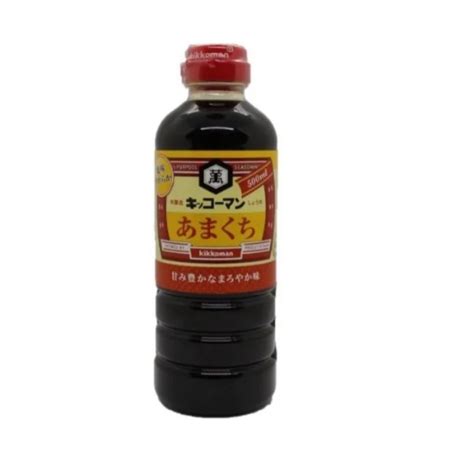 Shoyu Molho De Soja Amakuchi Suave Kikkoman 500ml Japas Bebidas