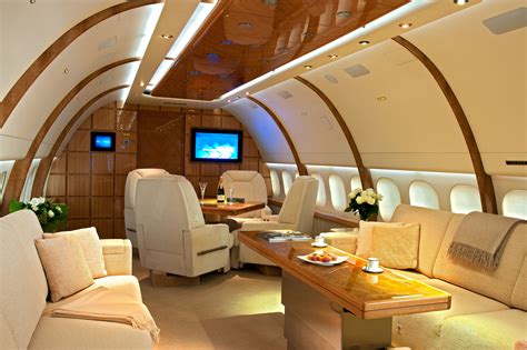 Boeing 757 256 Forward Lounge By Edése Doret Private Jet Interior