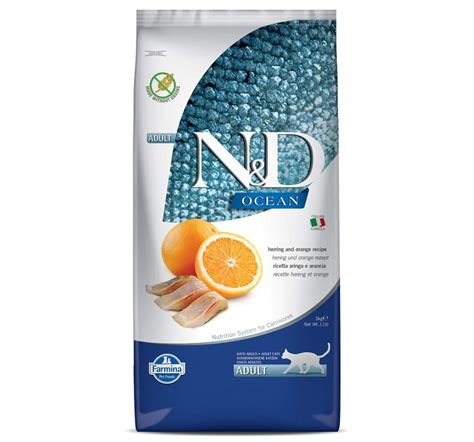 Both farmina dog food and farmina cat food are low glycemic in order to help prevent obesity and diabetes. Farmina N&D Dry Cat Food Ocean Herring & Orange Adult - 5 ...