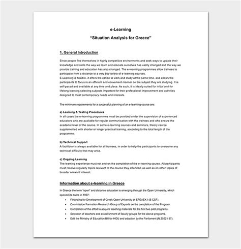 The situation analysis looks at both the. Situation Analysis Template - Free Samples & Examples (In ...