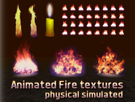 Animated Fire Textures 2d Textures And Materials Unity Asset Store