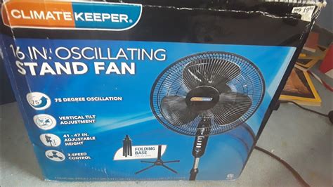 How To Assemble 16 In Oscillating Stand Fan Unboxing And Review Youtube
