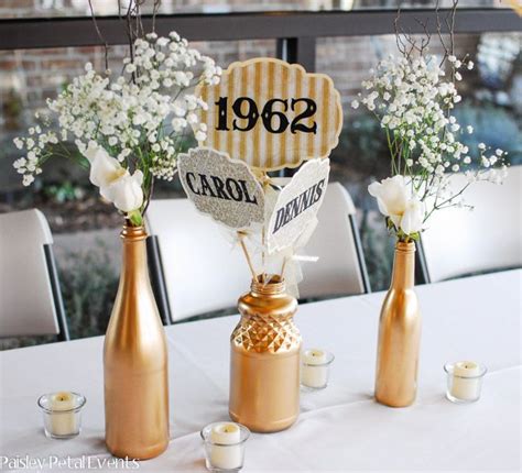 Golden 50th Wedding Anniversary | 50th wedding anniversary decorations