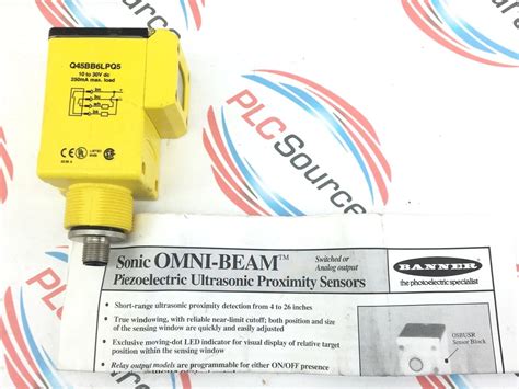 Banner Engineering Q45bb6lpq5 Omni Beam Photoelectric Proximity Sensor
