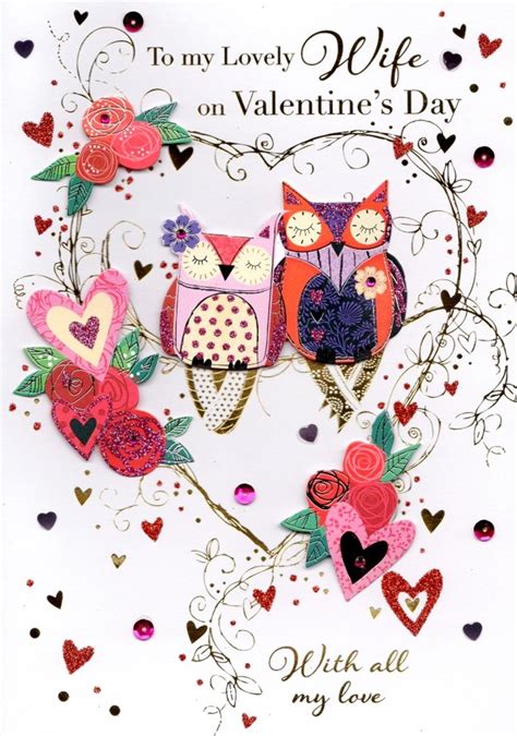 to my lovely wife valentine s day greeting card cards love kates