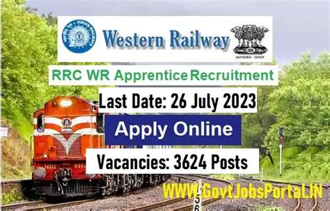 Western Railway Apprentice Recruitment 2023 Railway Jobs In India For