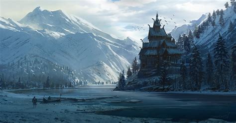 Norse Church Ac Valhalla By Raphael Lacoste Hd Wallpapers