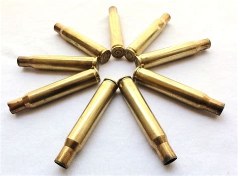 30 06 Empty Brass Bullet Shell Casings 9 Each Spent By Shastablue