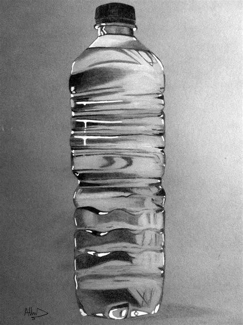 Bottle Photorealism By Mrabdul Bottle Drawing Realistic Pencil