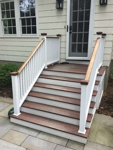 Exterior stairs need to be hard wearing and resistant to the elements. Staining Exterior Stairs in Chatham NJ - Monk's Home ...