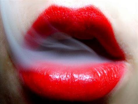 Smoke Girl Lip Stick Lips Mouth Other People Red Sexy Smoke 131494