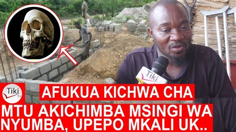 Tusali Sana Fundi Ujenzi Afukua Kichwa Cha Mtu Akijenga Ghafla Upepo