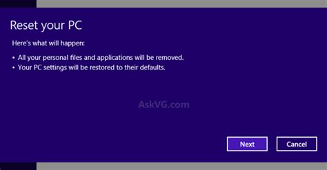 Guide Reinstall Or Repair Windows 8 And Later Using Reset Pc And