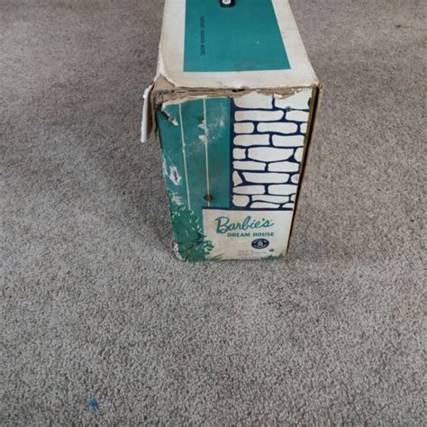 Vintage Barbie Dream House 1962 Fold Up With Cardboard Furniture Almost