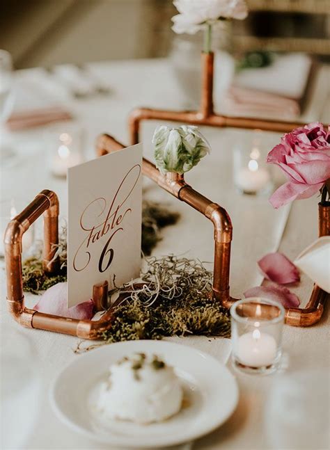 Blush And Burgundy Wedding With Copper Details Inspired By This