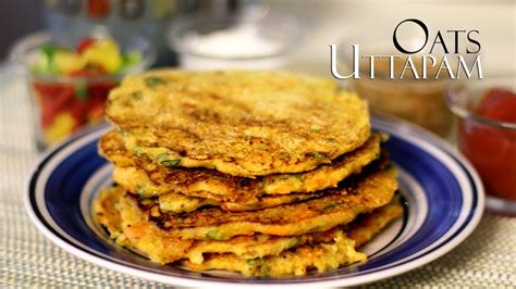Oats Uttapam Recipe - Oats Dosa | Instant Uttapam Recipe ...