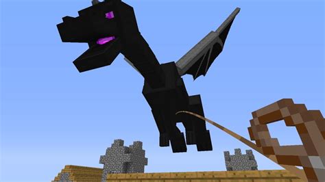 leashing the ender dragon in minecraft youtube