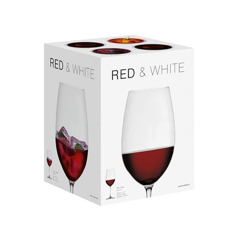 red wine glass set of 12 nachtmann crystal by riedel touch of modern