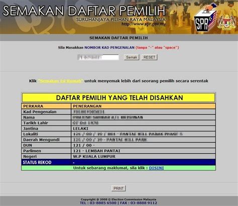 Do phone numbers in malaysia usually have voicemail boxes? Check Your Voting Information/Status (PRU14 / GE14 ...