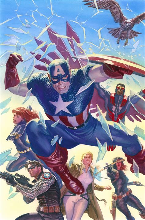 Comic Art Shop Sal Abbinanti S Comic Art Shop Alex Ross Captain America Cover The