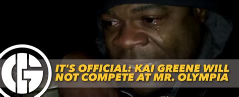 It's Official: Kai Greene Will Not Compete at Mr. Olympia | Generation Iron