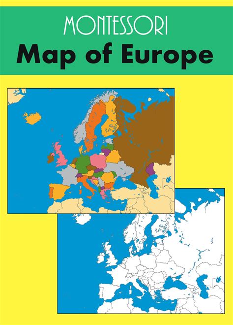 Montessori Europe Map Europe Map Montessori Geography Gambaran