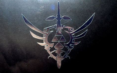 499 Hylian Crest Chrome Vinyl Decal Via Etsy Legend Of Zelda