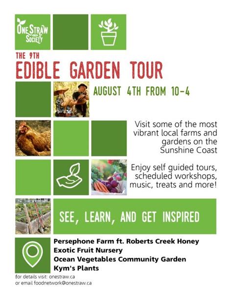 Edible Garden Tour One Straw Society