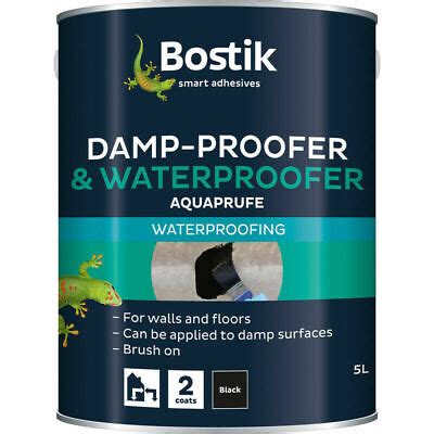 Bostik Waterproofer Damp Proofer Water Proofing Paint Bitumen Coating