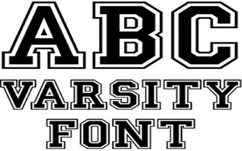 Varsity Font Free Download Baseball Font With Outline Script Fonts