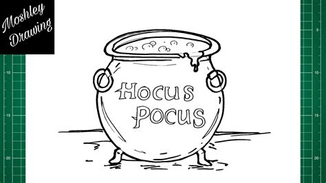 How To Draw Hocus Pocus Cauldron YouTube