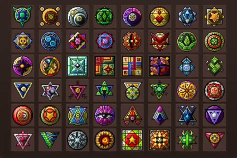 Sigil Rpg Game Icons Pixel Art Download