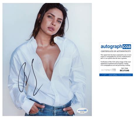 Priyanka Chopra Sexy Signed Autograph 8x10 Photo Acoa Outlaw Hobbies Authentic Autographs