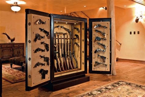 American alps solid wood 8 gun cabinet. gun cabinet | Luxury Safes