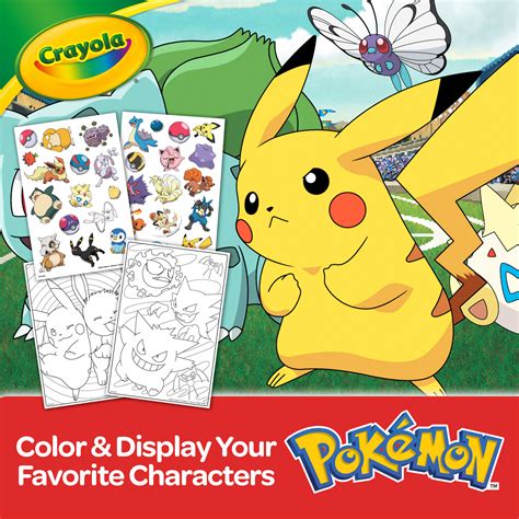 Crayola Pokémon Coloring Art Set Pikachu Child 50 Pieces Holiday
