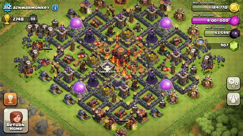 Top Gaming Tips Clash Of Clans Level Town Hall Defence Strategy