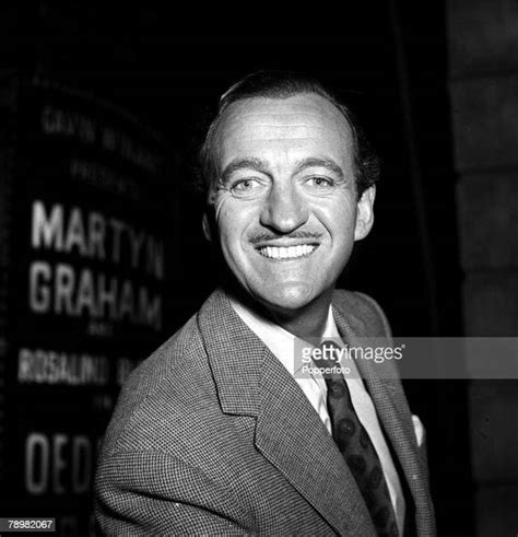 1953 A Picture Of British Film Actor David Niven Seen Here During
