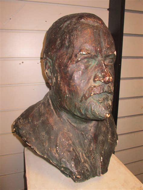 Antiques Atlas Bronzed Large Plaster Bust Of A Gentleman