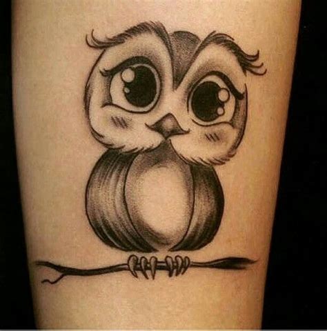 Cute Owl Tattoo Owl Tattoo Small Tiny Bird Tattoos Vine Tattoos