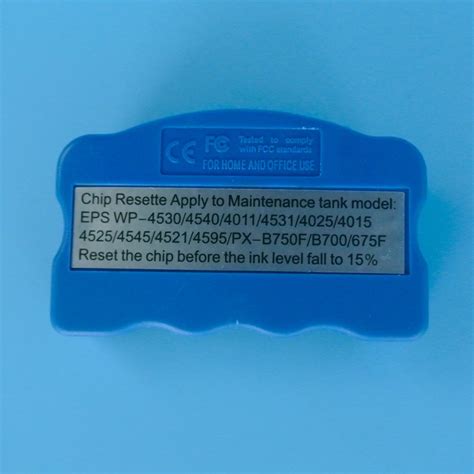 1pc T6710 T6711 Waste Inkmaintenance Tank Chip Resetter For Epson Wp