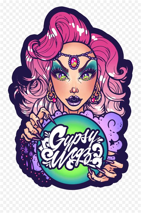 Psychic Drawing Gypsy Lady Transparent Clip Art Emojigypsy Emoji