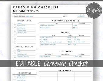 Caregiver Log Book A Daily Record Caregiver Schedule Template Caregiver