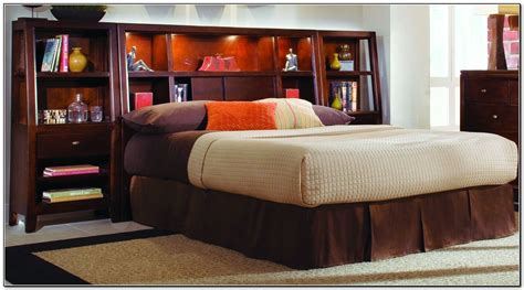 King Size Storage Bed With Bookcase Headboard King Size Bed Headboard