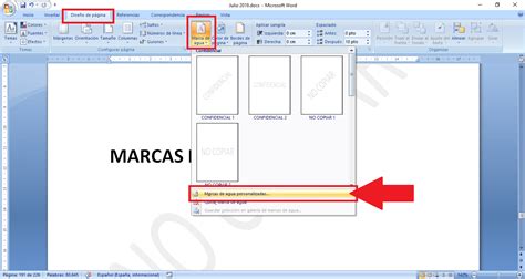 Como Poner Marca De Agua A Un Documento De Word