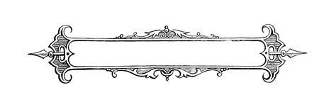 Antique Images: Free Printable Digital Vintage Oblong Label and Frame