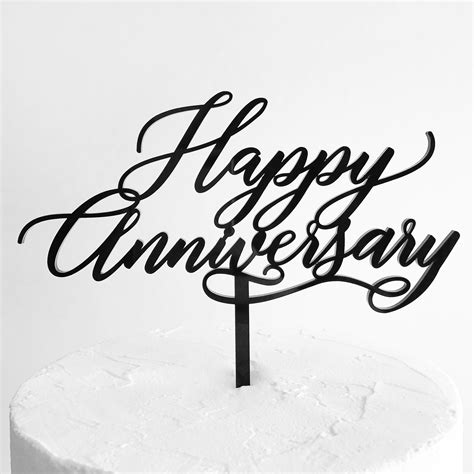 Happy Anniversary Cake Topper Sandra Dillon Design