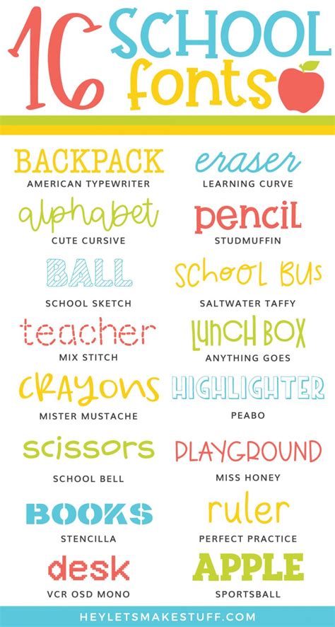 Cheap And Free School Fonts For Cutting Machines Hey Lets Make Stuff